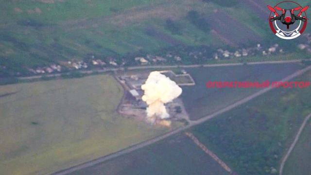 ВКС России с помощью ФАБ-1500 с УМПК уничтожили позицию ВСУ в н. п. Боровая на Богуславском напр...