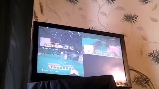Майнкрафт в троём на xbox 360