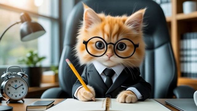 ☀️ Уютный утренний распорядок дня очаровательной крошечной кошечки! 🐾