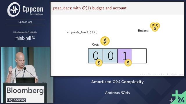 Lightning Talk: Amortized O(1) Complexity in C++ - Andreas Weis - CppCon 2024
