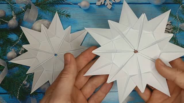 Как сделать бумажные снежинки на Новый год и Рождество