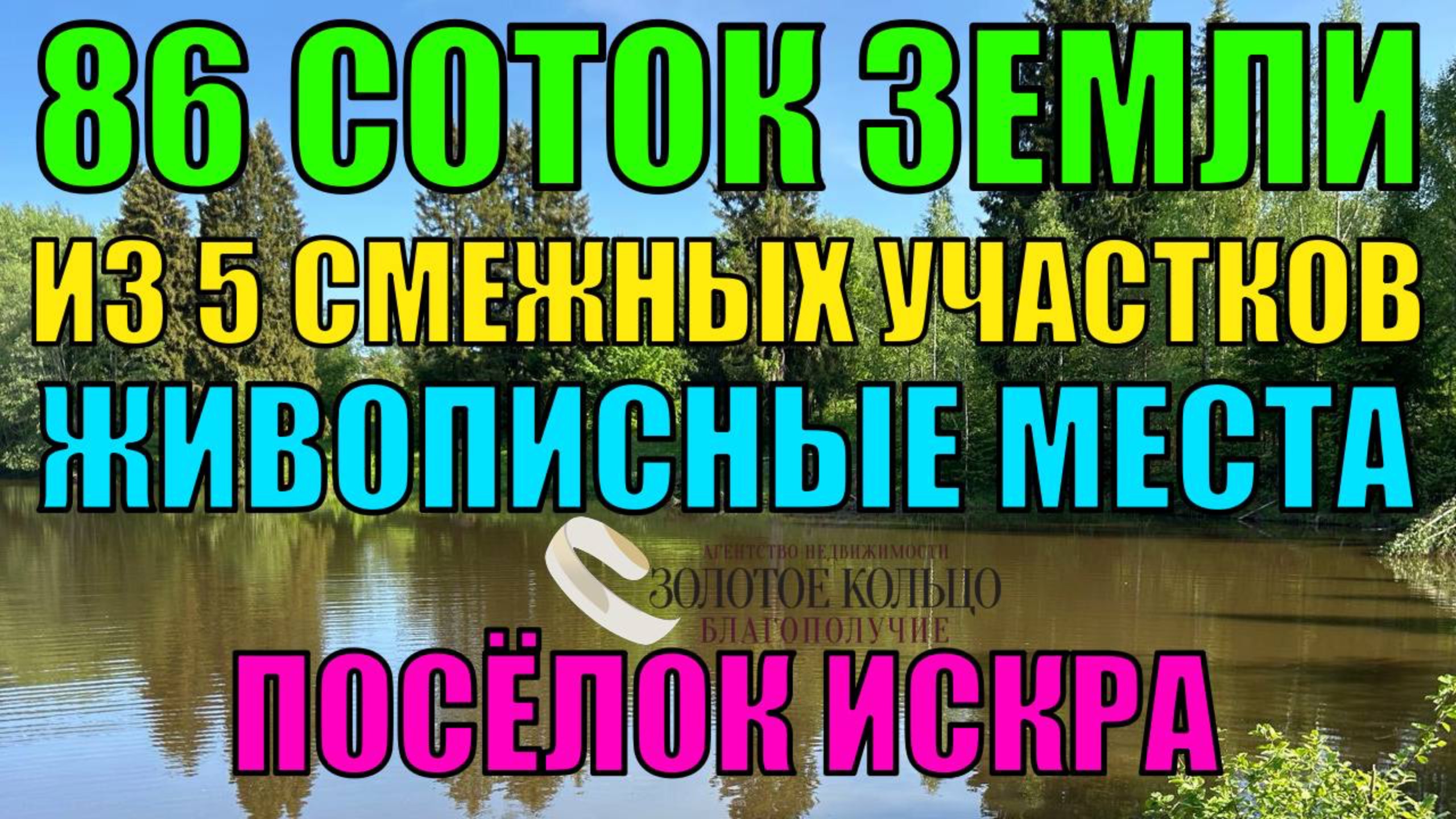 Продается участок 86 соток, состоящий из пяти смежных лесных участков п. Искра