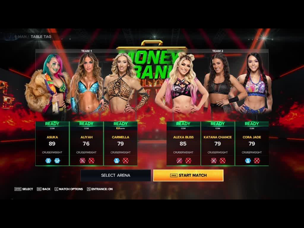 WWE 2K23 битва девушек