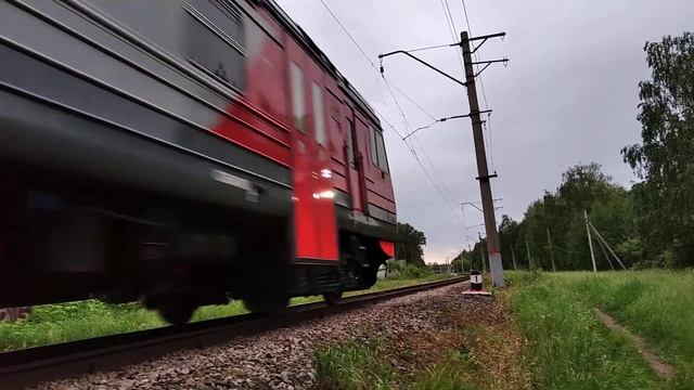 Электричка ЭД9Э номер 0021 Заволжье-Н.Новгород.