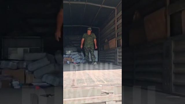 Очередные машины с гуманитарным грузом
