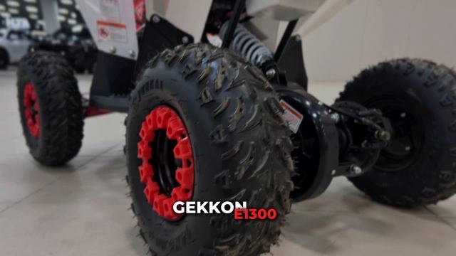 Детский электрический квадроцикл MOTAX GEKKON E1300 красный-белый-красный