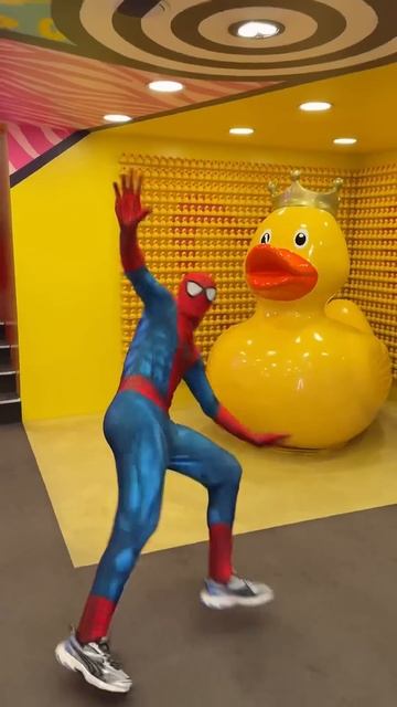 Spiderman got scared#shorts
