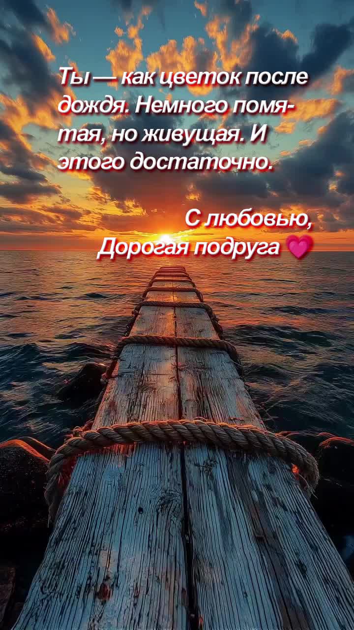 Иногда всего одно доброе слово способно согреть сильнее солнца.