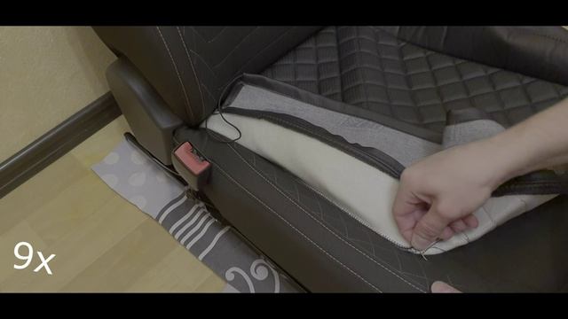 Как одеть чехлы. чехлы с подшивкой шкода. How to put on eco-leather covers. with lining Skoda 1