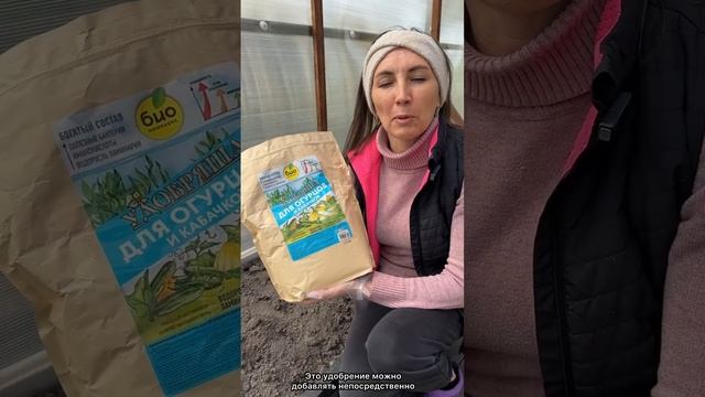 Заправка грядки в огуречнике