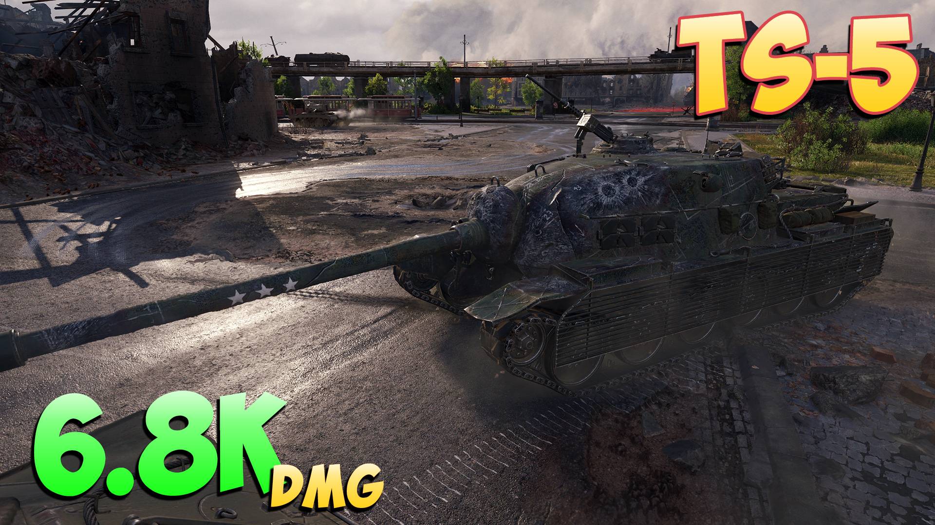 TS-5 - 7 Фрагов 6.8K Урона - Зашёл и вышел! - Мир Танков