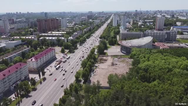 г.Уфа облет проспекта Октября