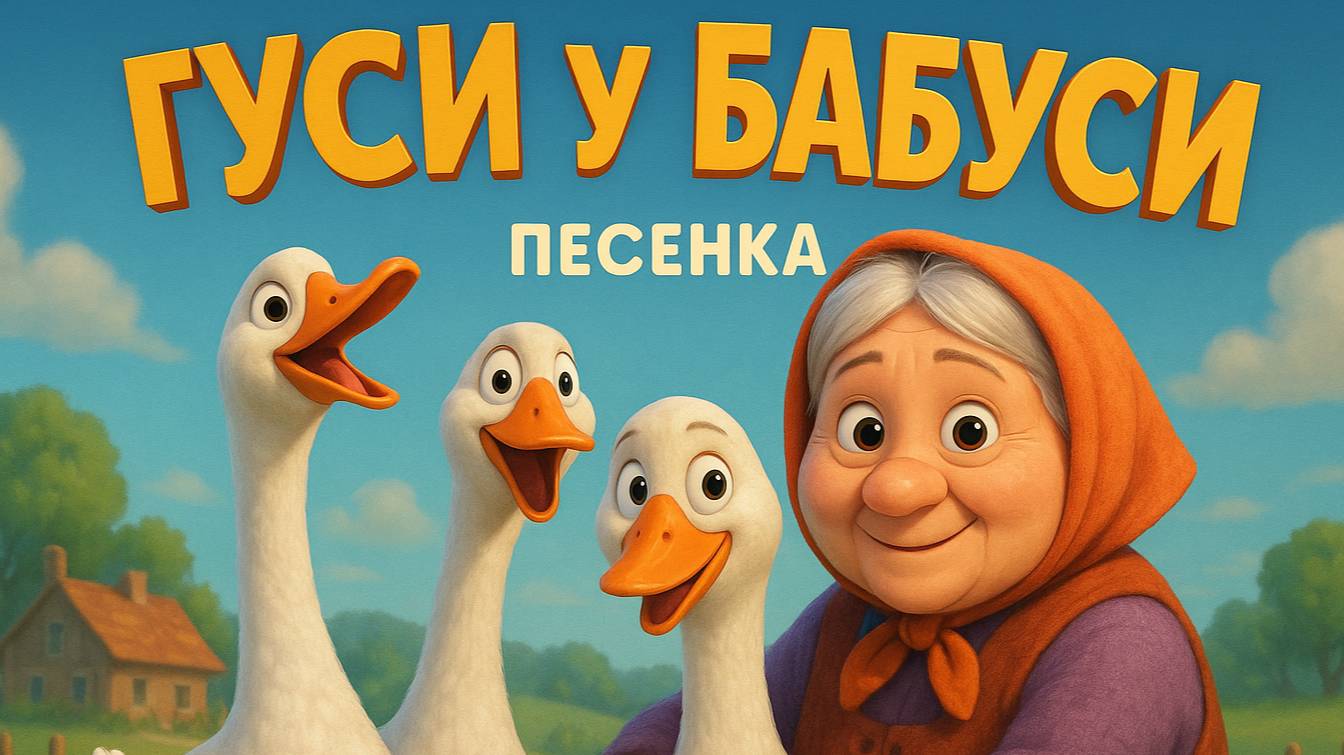 Детская песня - Жили у Бабуси два весёлых гуся!