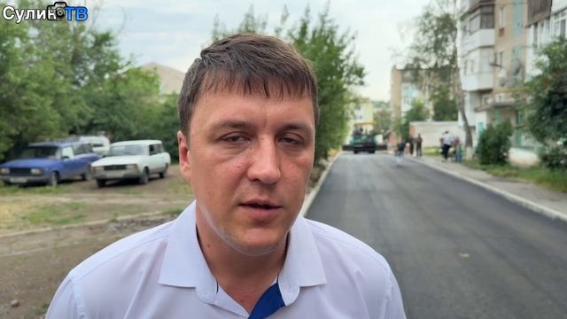 Новый асфальт на Октябрьской
