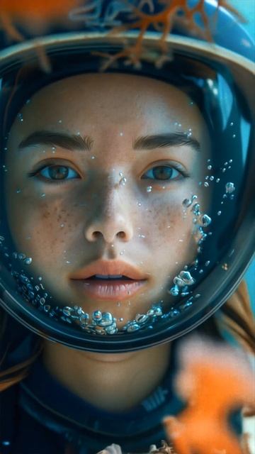 Beautiful girl | diving | Ai | midjorney #нейросеть #ai