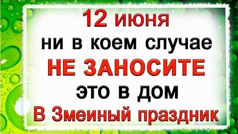 12 июня Змеиный праздник, что нельзя делать. Народные традиции и приметы.