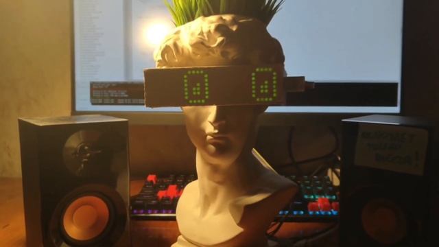 Умная колонка на Raspberry Pi 5 с искуственной травой на гол?