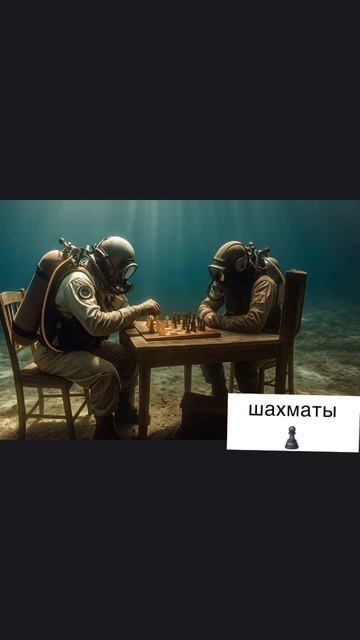 ВОДОЛАЗЫ ИГРАЮТ В ШАХМАТЫ ПОД ВОДОЙ #шахматы