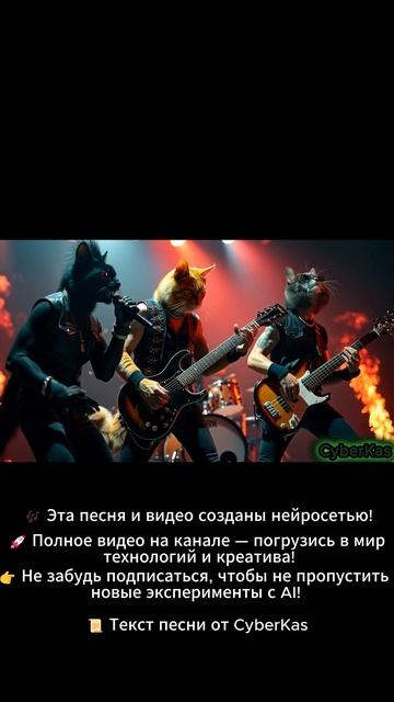 Метал от котов #aimusic #cat #музыка #cyberkas #рок #Метал #котики