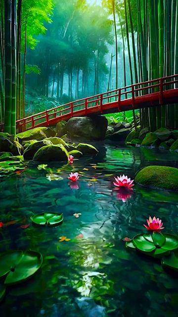 Расслабляющая красивая музыка 🌿 Спокойная музыка #4 #звуки бамбуковой воды
