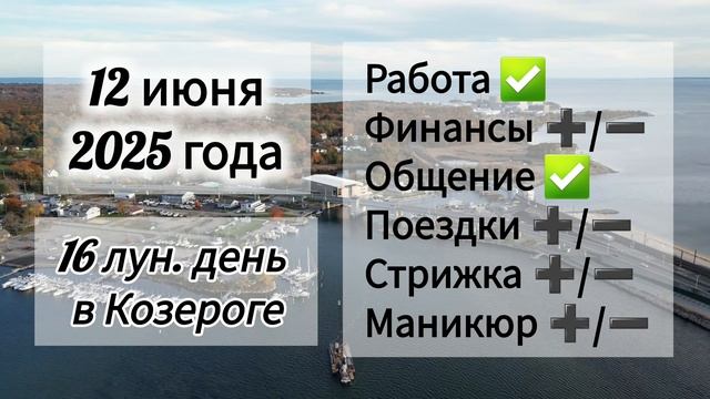Лунный день 12 июня 2025 года