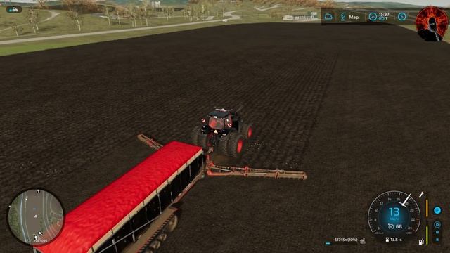 Подготовка большого поля под ВИНОГРАД//Farming Simulator 22