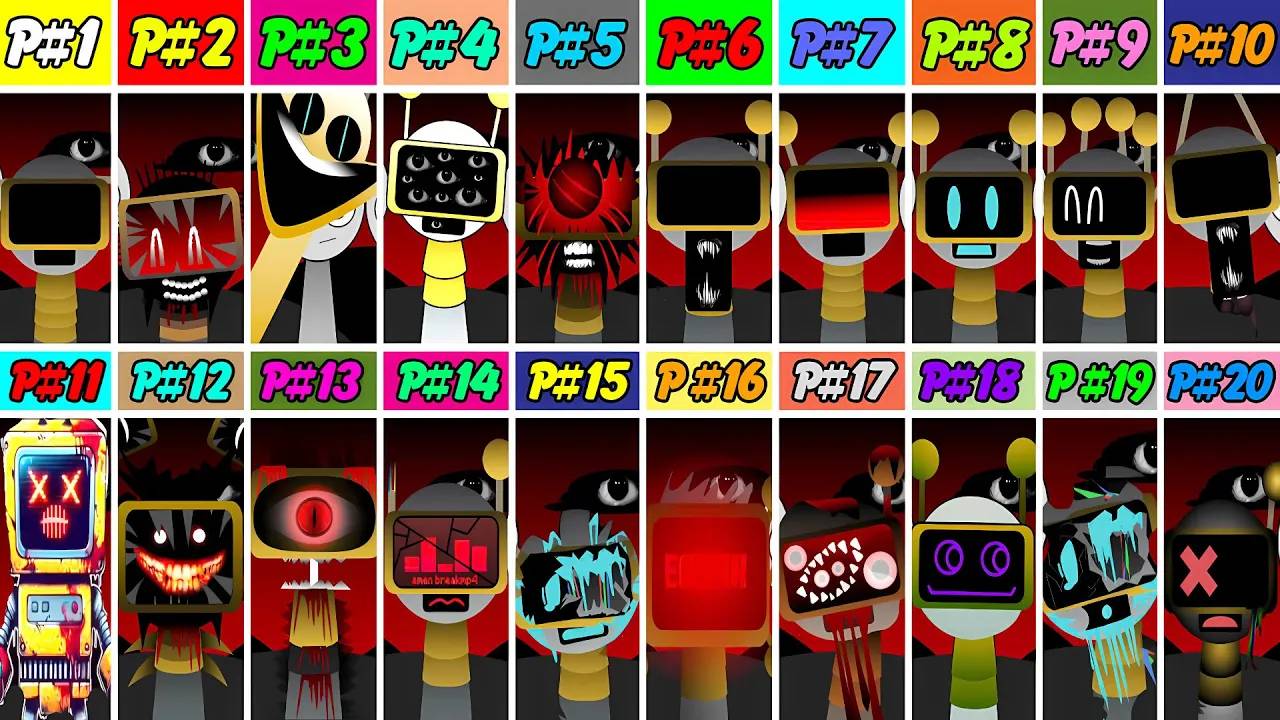 Спрунки Incredibox Поменялись местами, Но все забавные фазы Бота (Новый мод)