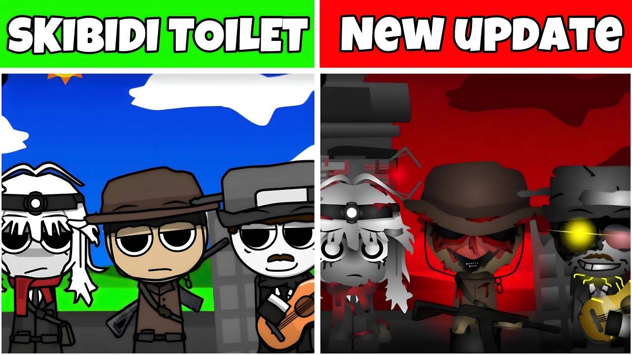 Incredibox Sprunki_ Переделка туалета Sprunki Skibidi Обновление 5 (Новые бонусные персонажи)