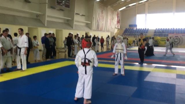 Первенство ЦФО 28.10.2018 (Петр Рыбас белый шлем) 2 бой
