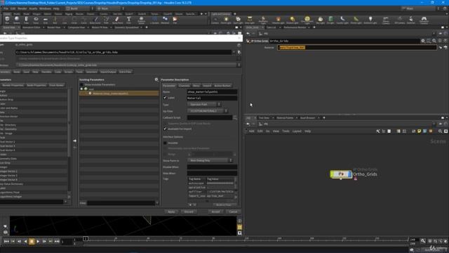 5. Creating a Houdini Digital Asset for the Orthographic Grids