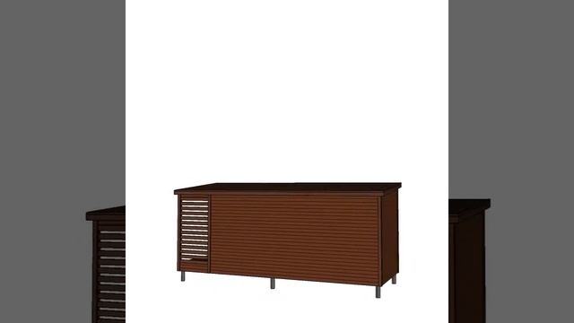 Деревянная бытовка 6х2,2 м с Дровником от компании Modern-banya.ru