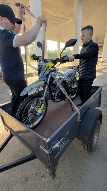 Выдача питбайка JHLMOTO JHL SX175 LX162FMJ в мотосалоне ИКС-МОТОРС г. Уфа