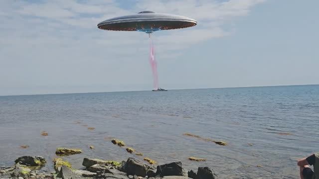 НЛО АТАКОВАЛО КОРАБЛЬ