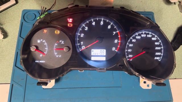Пересвет приборной панели Subaru forester SG для Сергея