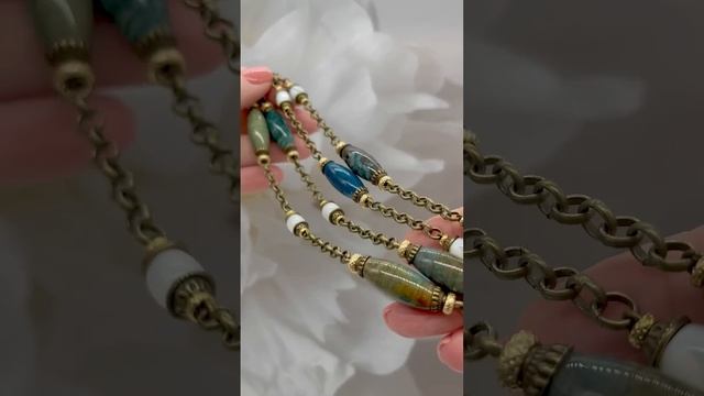 Колье «Удачный день» #натуральныекамни #сотуар #bijoux #jewelry