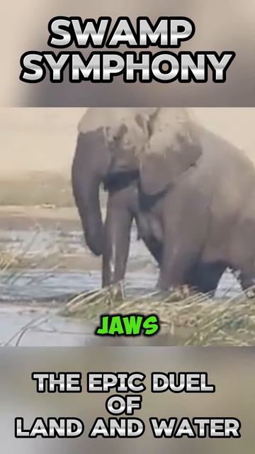 Jnl3bDRyP8A - ＂Swamp Symphony： The Epic Duel of Land and Water＂ #shorts #animals #wildlife #facts #v