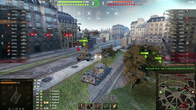 ИС 3-2. Бой на Воина. Наглядный пример везения