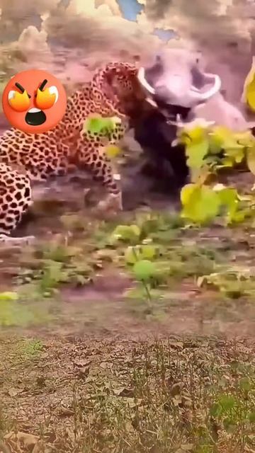 VM182i3hjEk - Smart warthog outsmarts the leopard #shorts #animals #viral #warthog #leopard