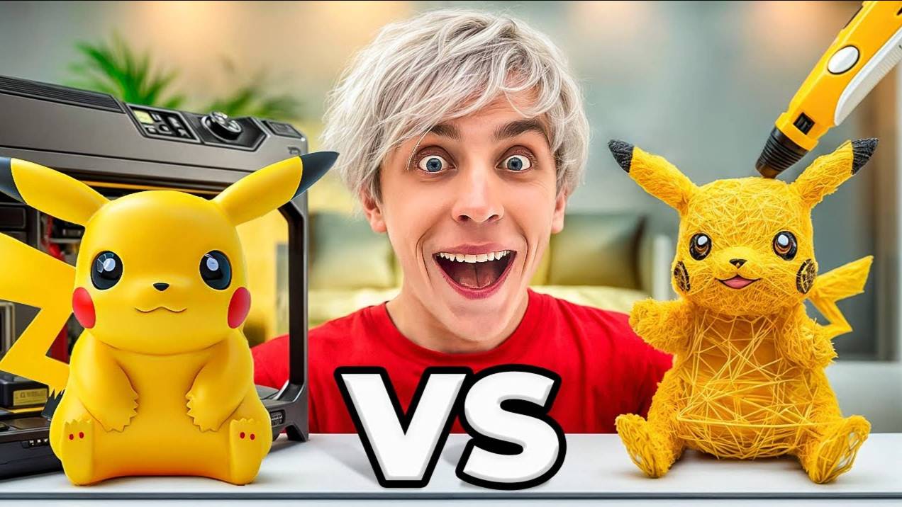 ВЛАД А4 - 3D ПРИНТЕР vs 3D РУЧКА Челлендж !