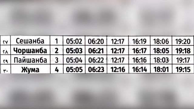 Oktyabr oyi namoz vaqti 2024-yil O‘zbekiston namoz vaqti Октябр ойи 2024-йил Ўзбе