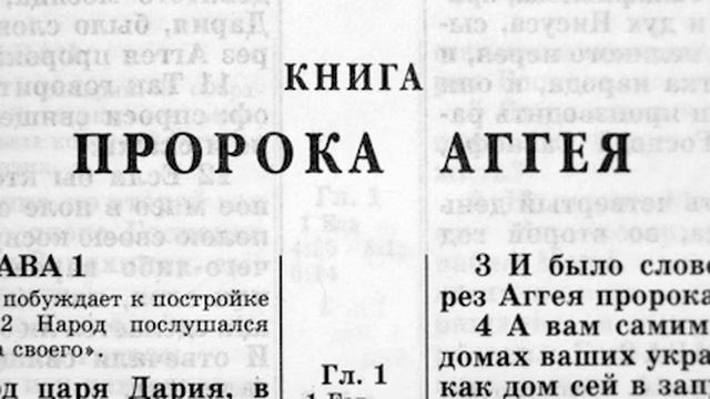 037 Библия. Книга Пророка Аггея. Ветхий Завет (читает Игорь Козлов)