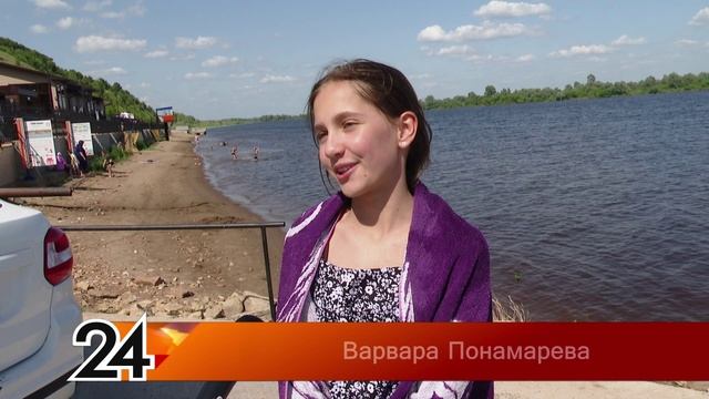 Жаркие дни в Мамадыше заставляют многих искать спасения у воды