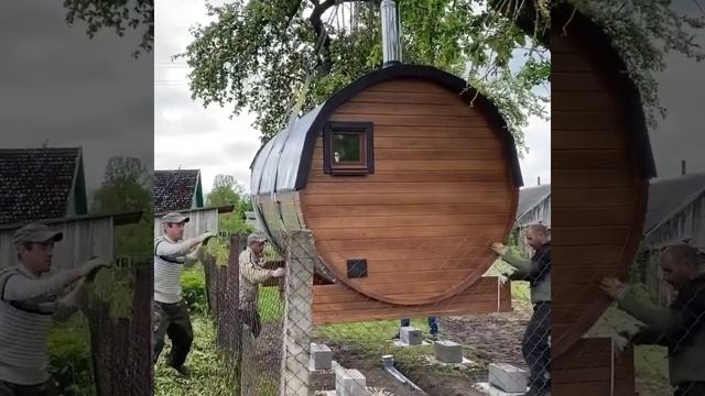 Баня-бочка 6м от компании Modern-banya.ru