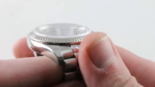 Rolex Datejust  Silver Tuxedo Dial  Roulette Date ref.116234