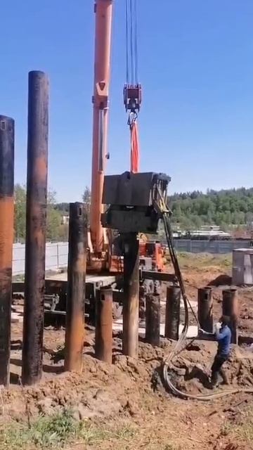 Погружение шпунта 📞 +7 (985) 185-77-77 Услуги бурения.