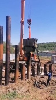 Погружение шпунта 📞 +7 (985) 185-77-77 Услуги бурения.