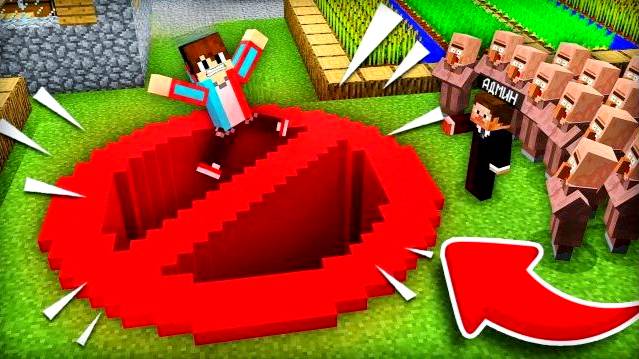 КУДА ВЕДЁТ ЭТА ЯМА ЗАПРЕТА В МАЙНКРАФТ  Minecraft