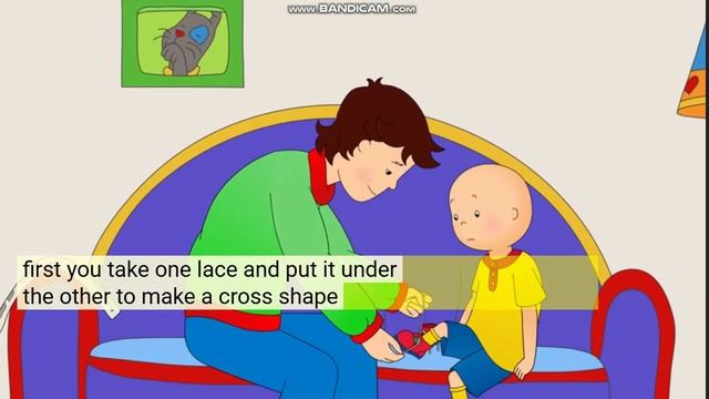 Caillou goes to school