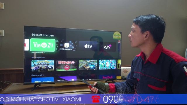 Lắp tivi xiaomi 43 inches phiên bản quốc tế, tại số 1X đường Qúy Kim
