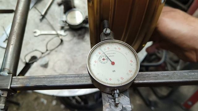 Исправление восьмёрки колеса BMW F850GSA